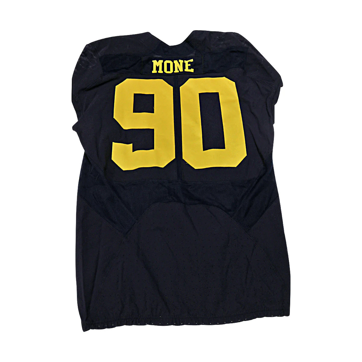 Bryan Mone Michigan Wolverines #90 Practice Used Navy Jordan Brand Jersey
