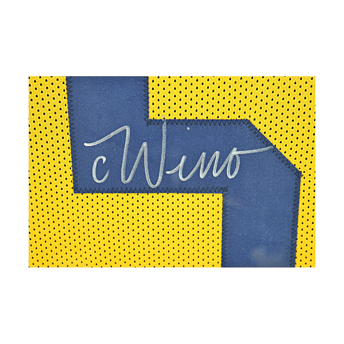 Chase Winovich Signed Michigan Framed Pro-Style Maze Jersey (Beckett Auth) - Image 2