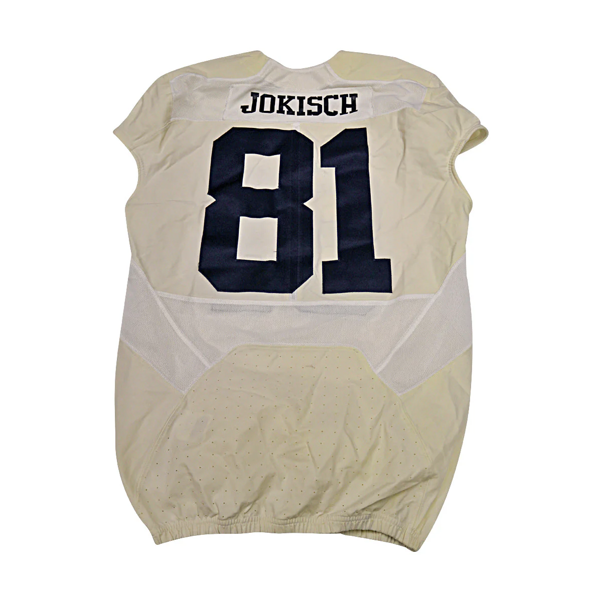 Dan Jokisch Michigan Wolverines #81 2016 Practice Used White Jordan Brand Jersey