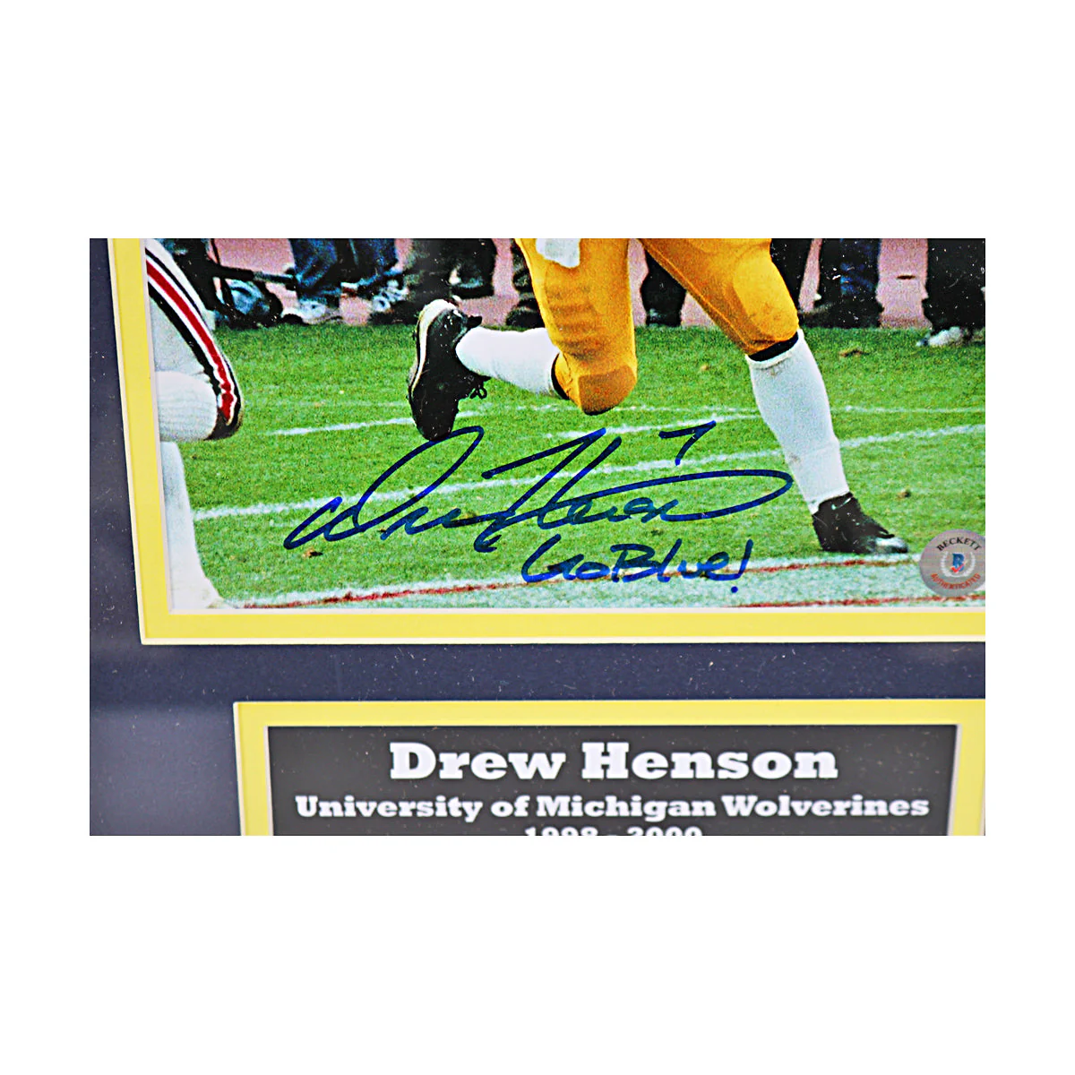 Drew Henson Signed Michigan Wolverines 8x10 Framed Photo (Beckett Auth) - Image 2
