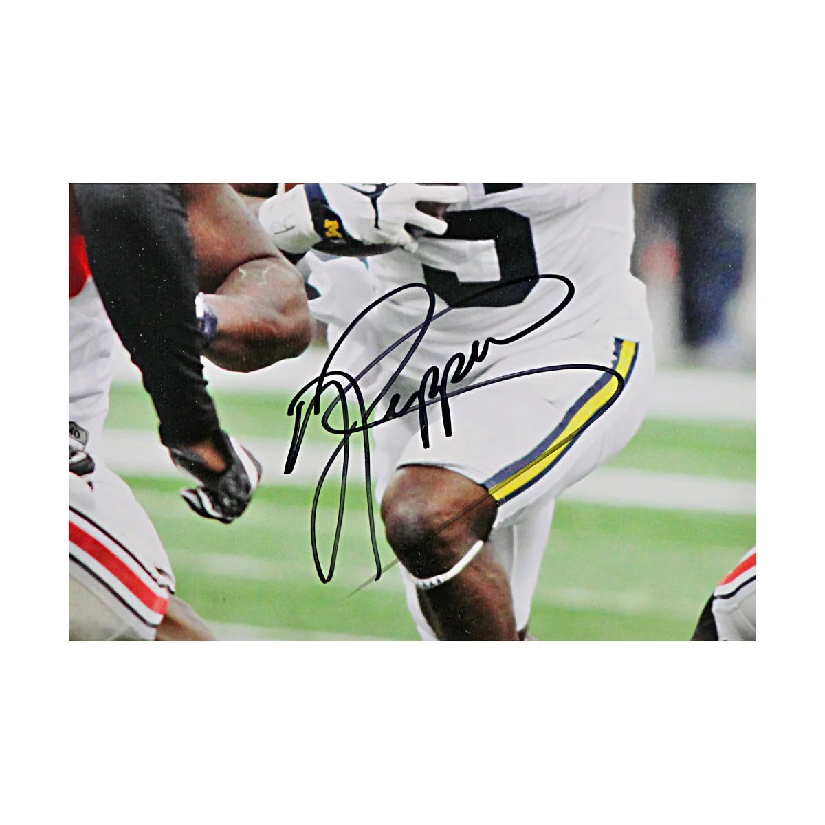 Jabril Peppers Signed Michigan Wolverines 16x20 vs OSU Framed Photo (SC COA) - Image 2