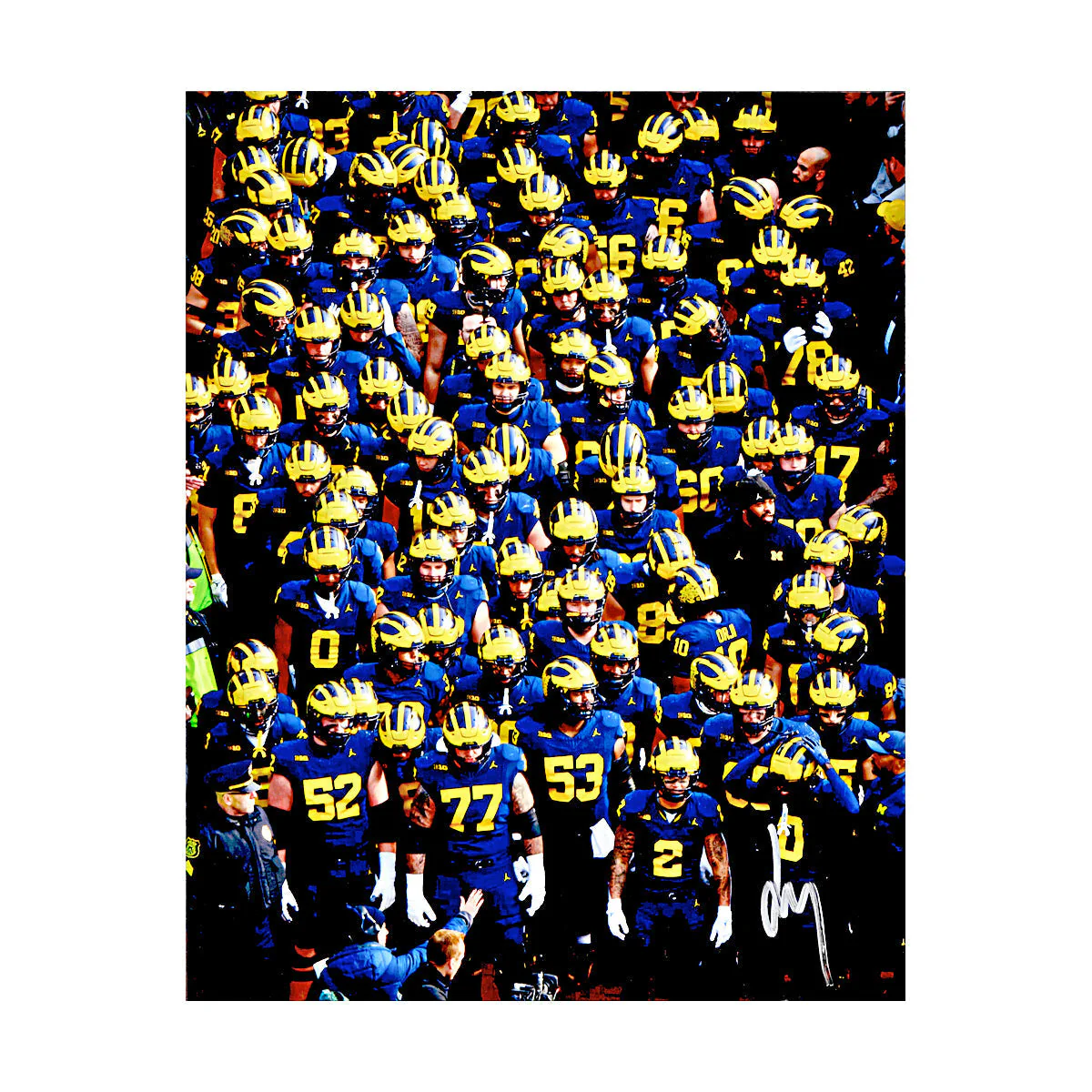 Ja'Den McBurrows Michigan Wolverines Autographed Signed 8x10 Photo (CX Champions Circle LOA)