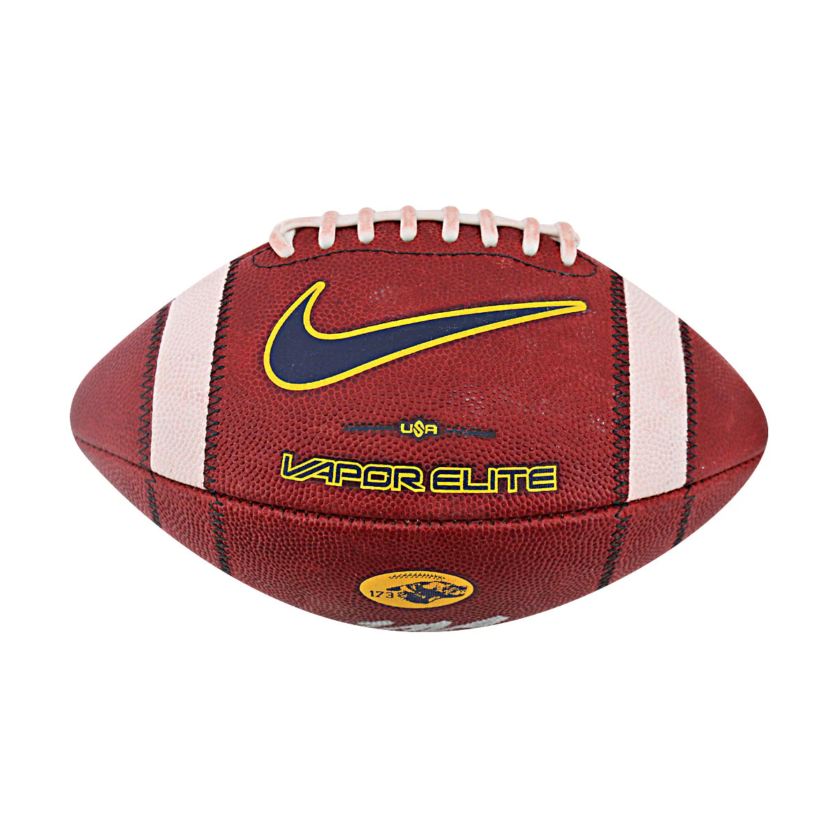 JJ McCarthy University of Michigan Autographed Team Issued Nike Vapor Elite Ball #173 Football (CX Auth)