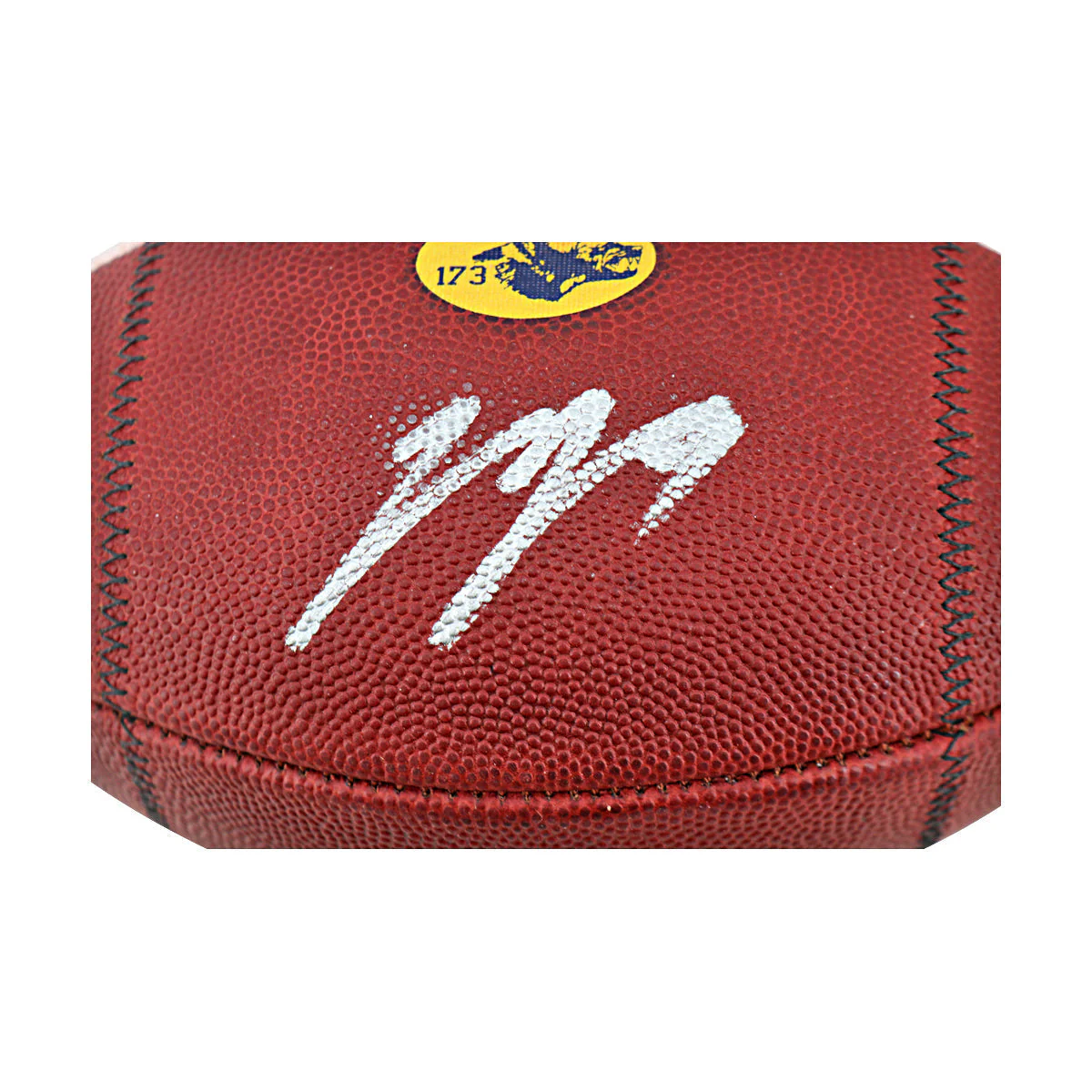 JJ McCarthy University of Michigan Autographed Team Issued Nike Vapor Elite Ball #173 Football (CX Auth) - Image 3