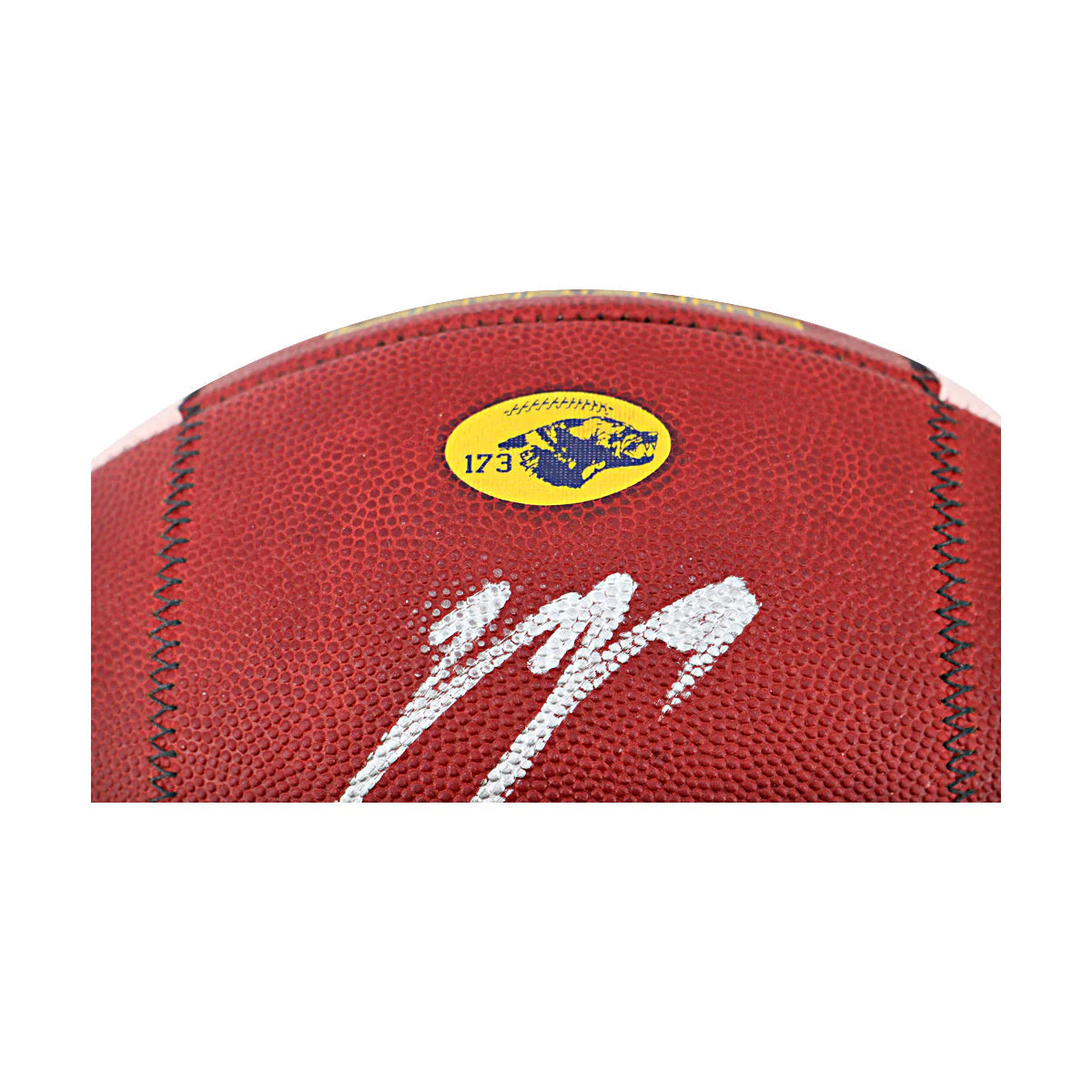 JJ McCarthy University of Michigan Autographed Team Issued Nike Vapor Elite Ball #173 Football (CX Auth) - Image 4