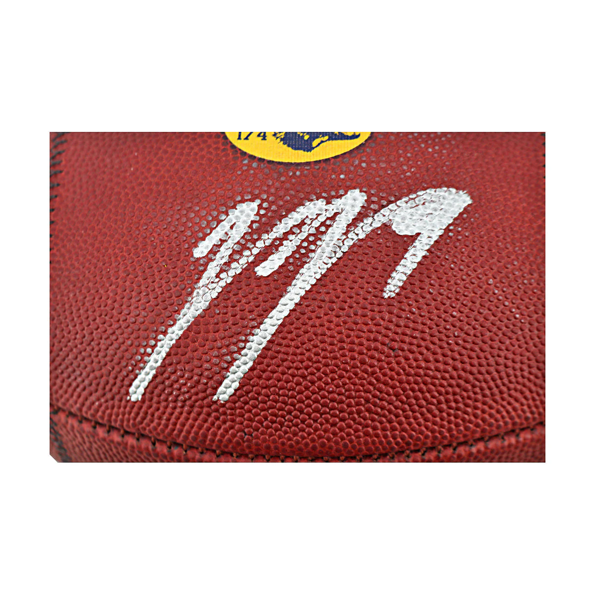 JJ McCarthy University of Michigan Autographed Team Issued Nike Vapor Elite Ball #174 Football (CX Auth) - Image 3