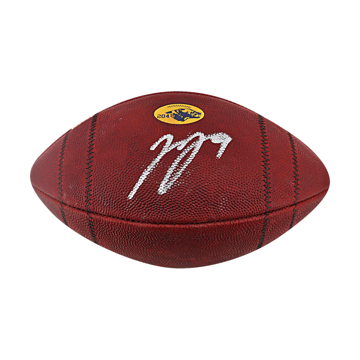 JJ McCarthy University of Michigan Autographed Team Issued Nike Vapor Elite Ball #204 Football (CX Auth) - Image 2
