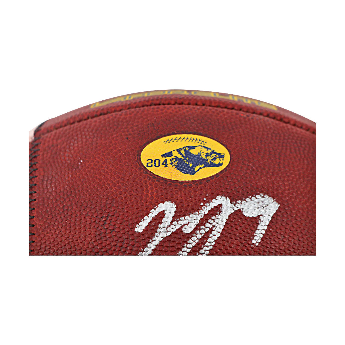 JJ McCarthy University of Michigan Autographed Team Issued Nike Vapor Elite Ball #204 Football (CX Auth) - Image 4