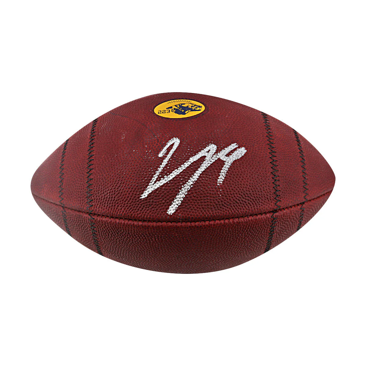 JJ McCarthy University of Michigan Autographed Team Issued Nike Vapor Elite Ball #223 Football (CX Auth) - Image 2