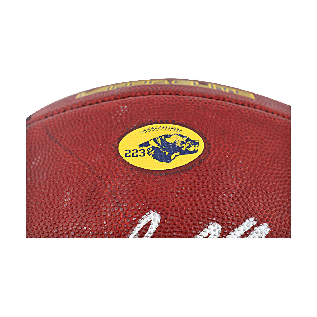 JJ McCarthy University of Michigan Autographed Team Issued Nike Vapor Elite Ball #223 Football (CX Auth) - Image 4