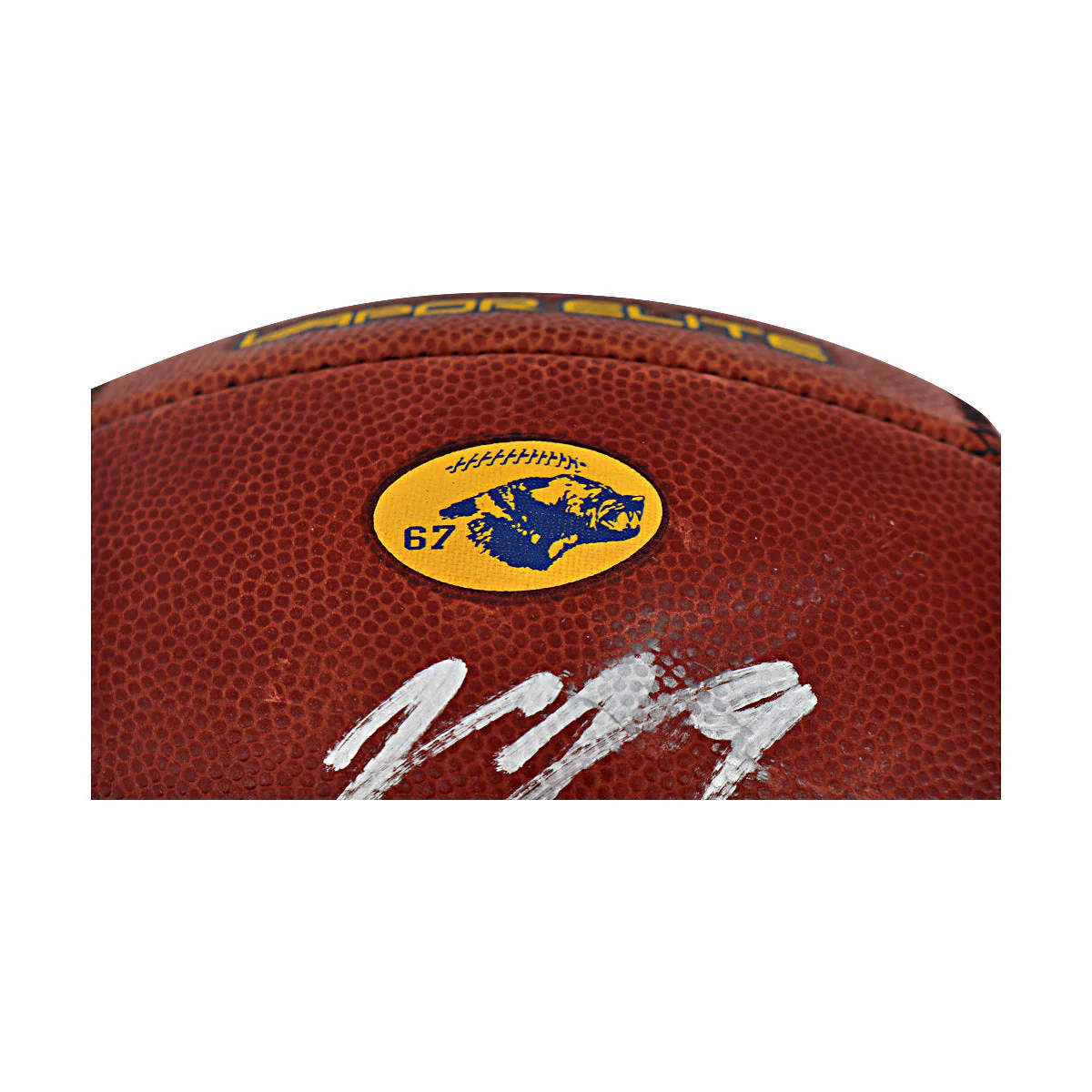 JJ McCarthy University of Michigan Autographed Team Issued Nike Vapor Elite Ball #67 Football (CX Auth) - Image 4