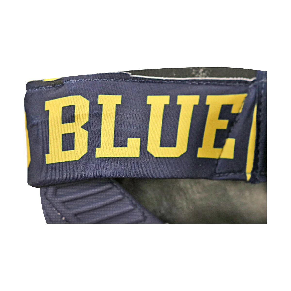 Jordan Brand D-Tack 5 Michigan Wolverines Blue Gloves Size: XL Style 459 - Image 4
