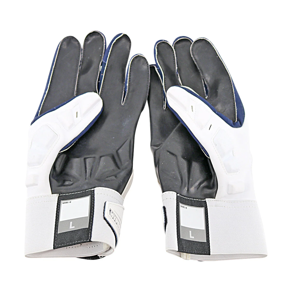Jordan Brand Hyperbeast 2.0 Team Issued Michigan Wolverines White Gloves Size L Style F979 - Image 2