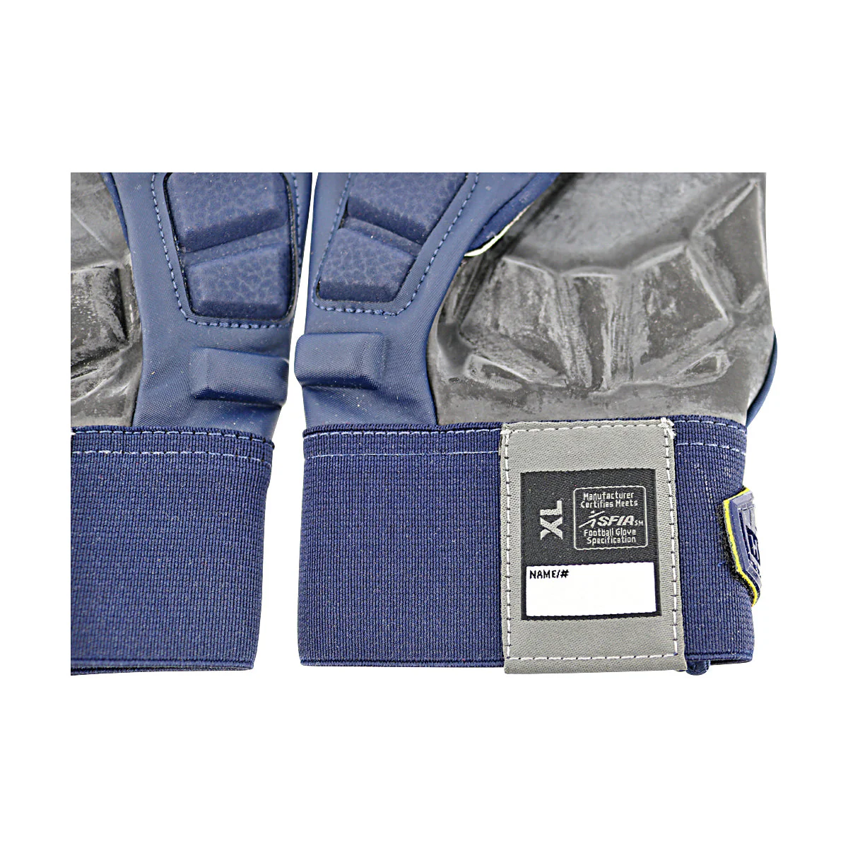Jordan Brand Hyperbeast Hydrogrip Leather Michigan Wolverines Blue Gloves Size: XL PGF468 - Image 3