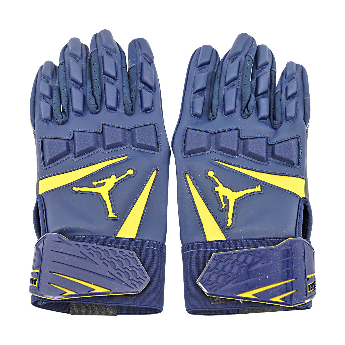 Jordan Brand Hyperbeast Leather Michigan Wolverines Blue Gloves Size: XL Style 979