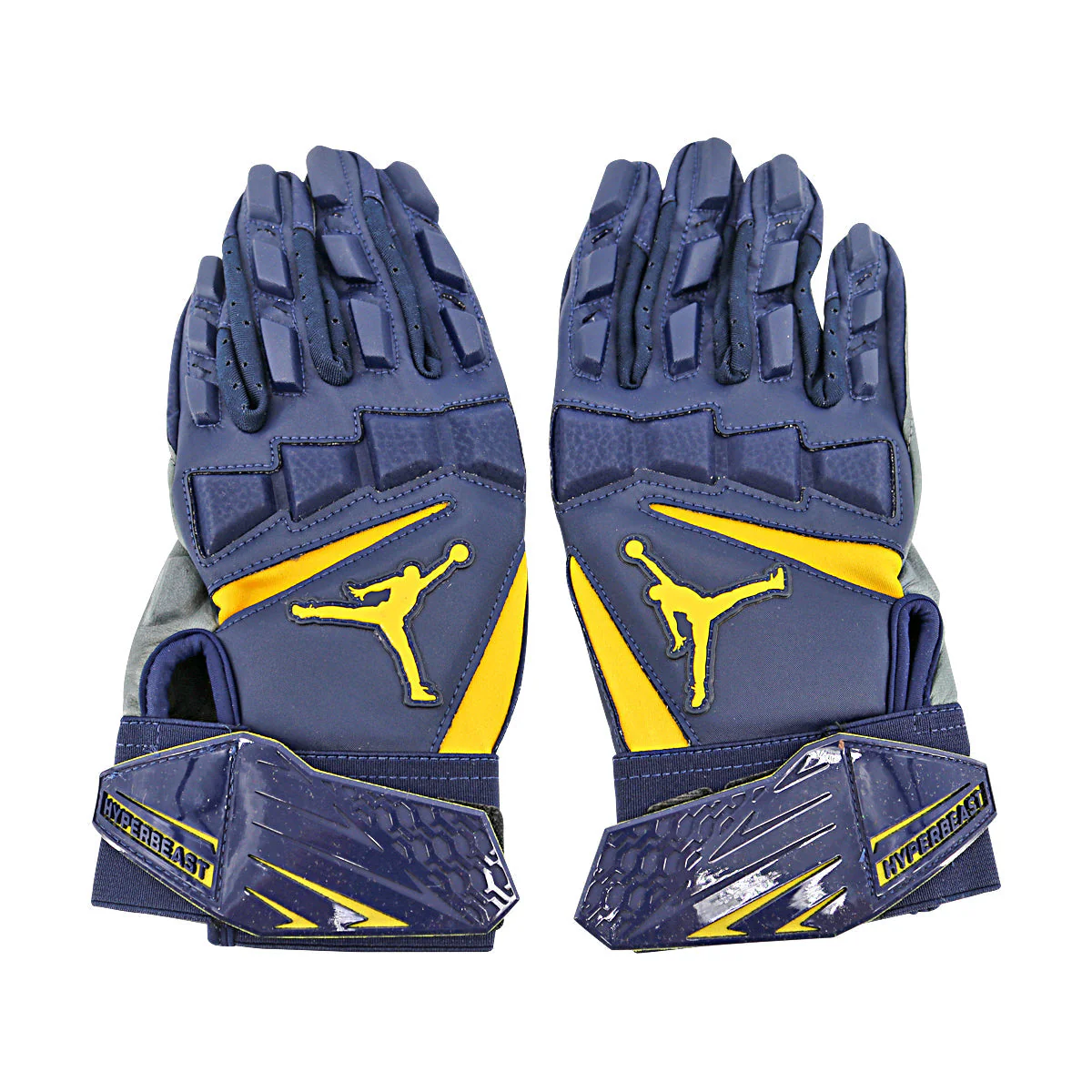 Jordan Brand MC CLG Hyperbeast 2 LTH Michigan Wolverines Blue Gloves Size: L PGF981