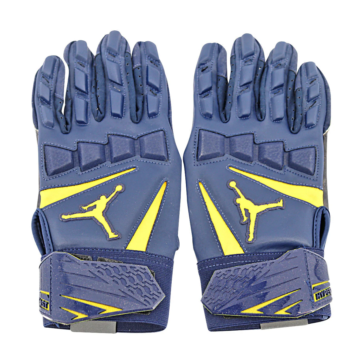 Jordan Brand MC CLG Hyperbeast 2 LTH Michigan Wolverines Blue Gloves Size: XL PGF981
