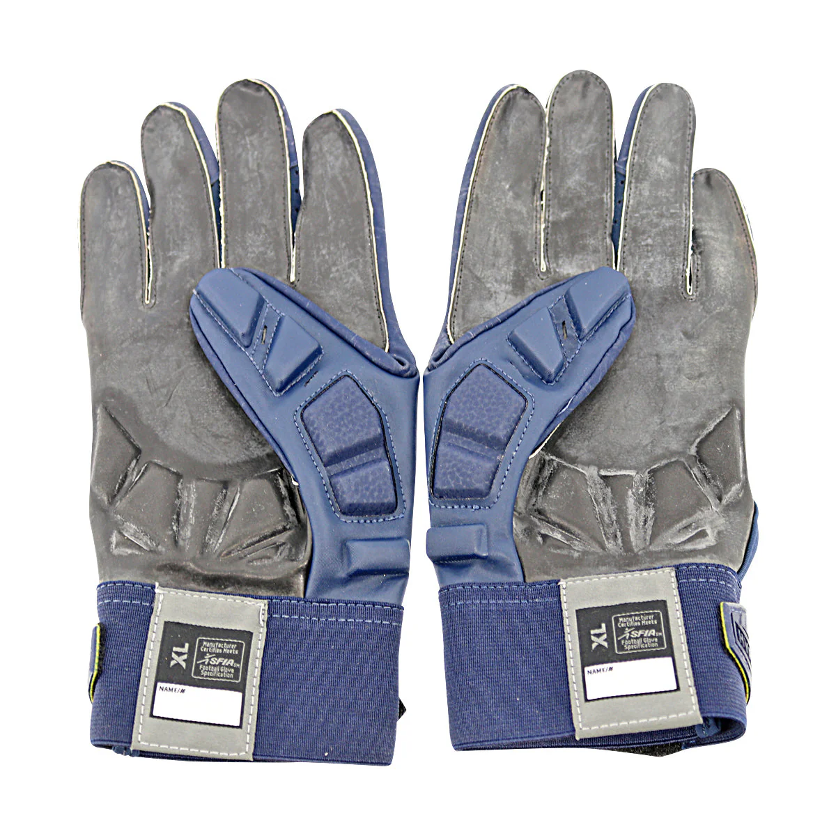 Jordan Brand MC CLG Hyperbeast 2 LTH Michigan Wolverines Blue Gloves Size: XL PGF981 - Image 2
