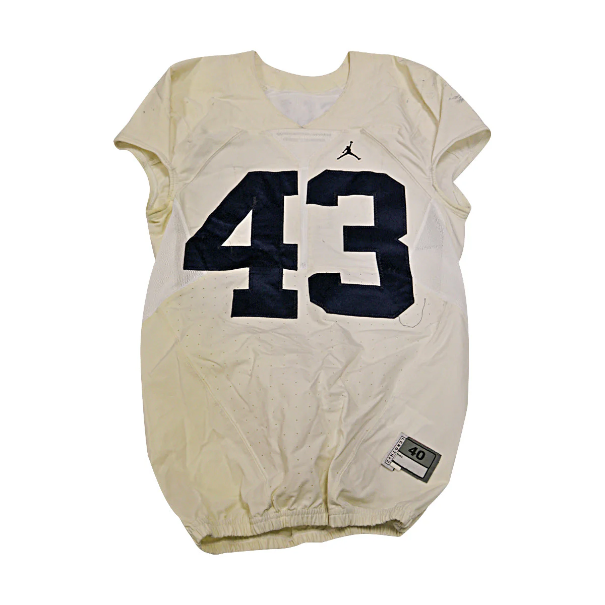 Kelis Michigan Wolverines #43 2016 Practice Used White Jordan Brand Jersey - Image 2