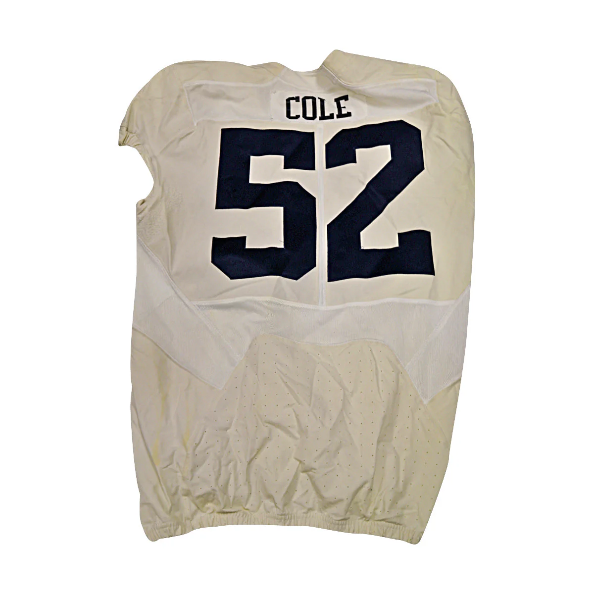 Mason Cole Michigan Wolverines #52 2016 Practice Used White Jordan Brand Jersey