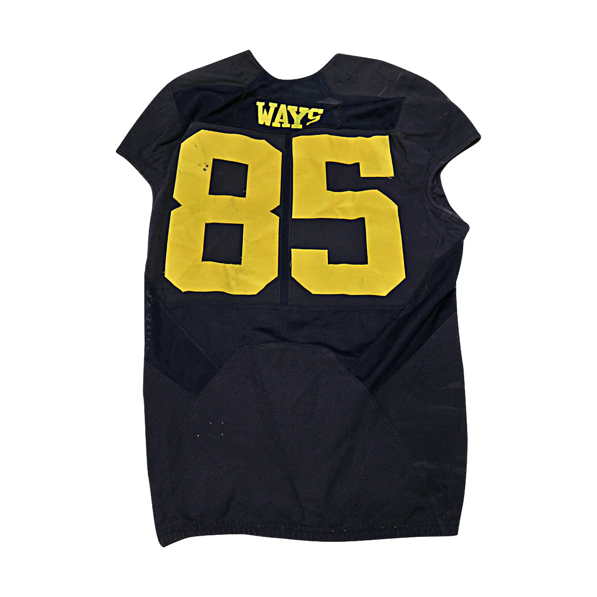 Maurice Ways Michigan Wolverines #85 Practice Used Navy Jordan Brand Jersey