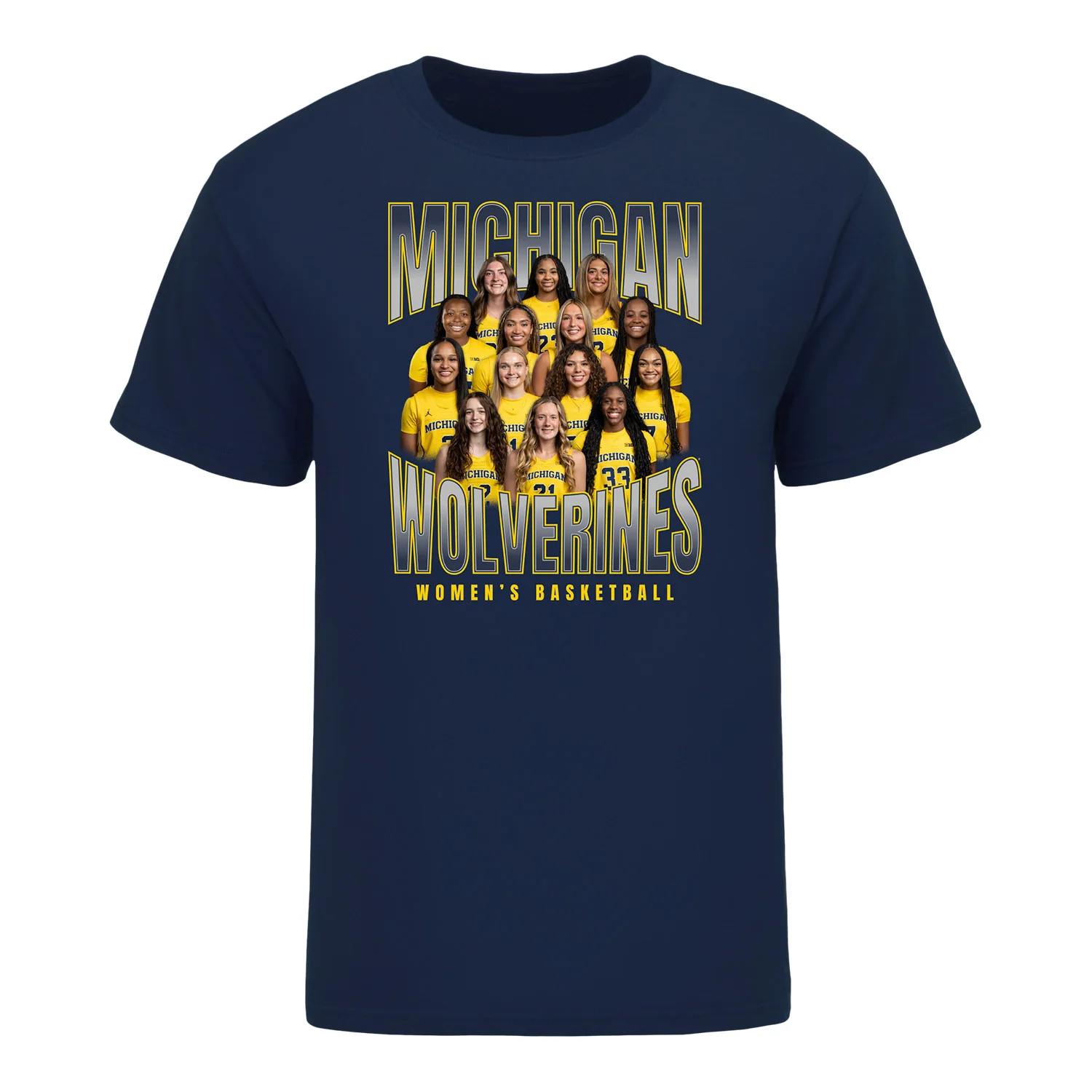 Michigan Wolverines 2025-2026 Womens Basketball Team Shirt