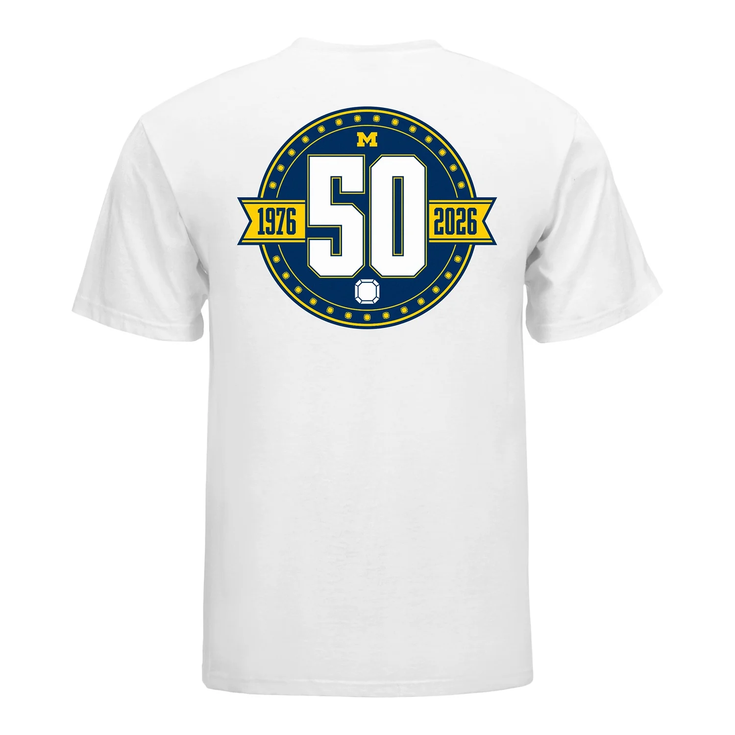 Michigan Wolverines Women's Gymnastics 50th Anniversary T-Shirt - Image 2