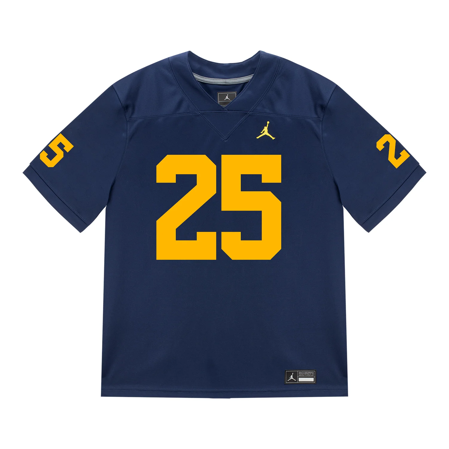 Michigan Wolverines #25 Mason Curtis Student Athlete Blue Football Jersey - Image 2
