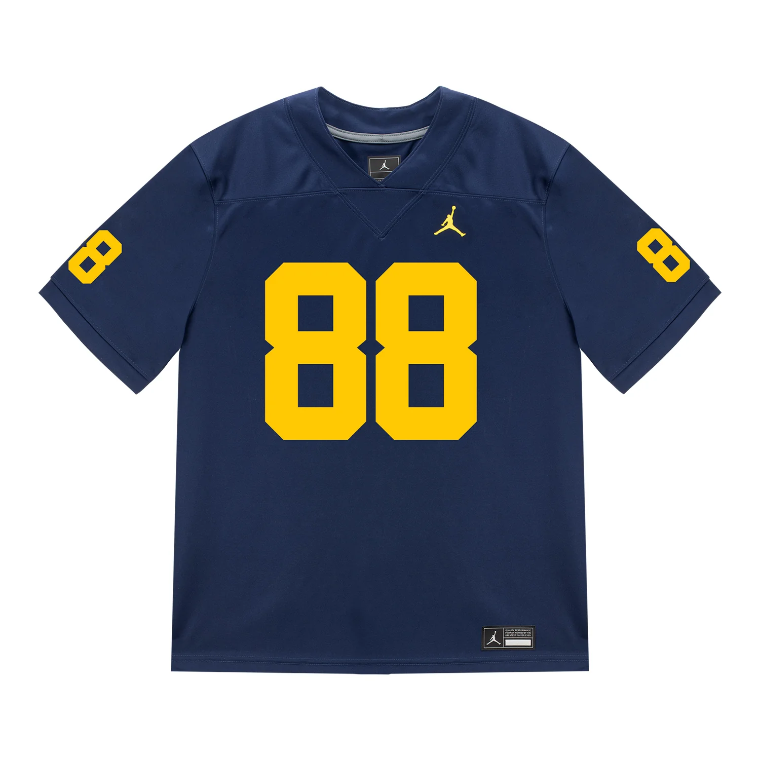 Michigan Wolverines #88 Deakon Tonielli Student Athlete Blue Football Jersey - Image 2