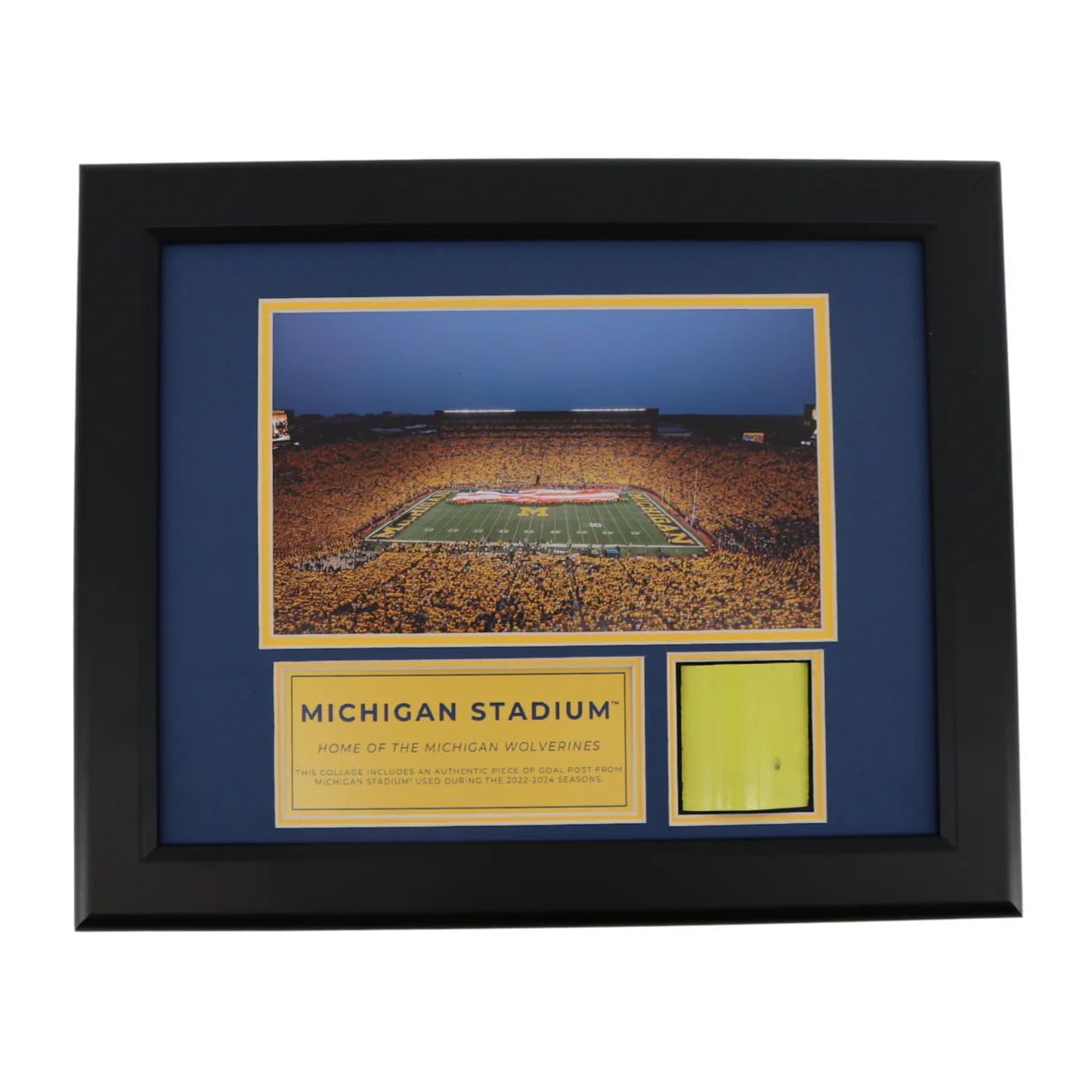 Michigan Wolverines Authentic 2 inch Big House 13x16 Goalpost Frame