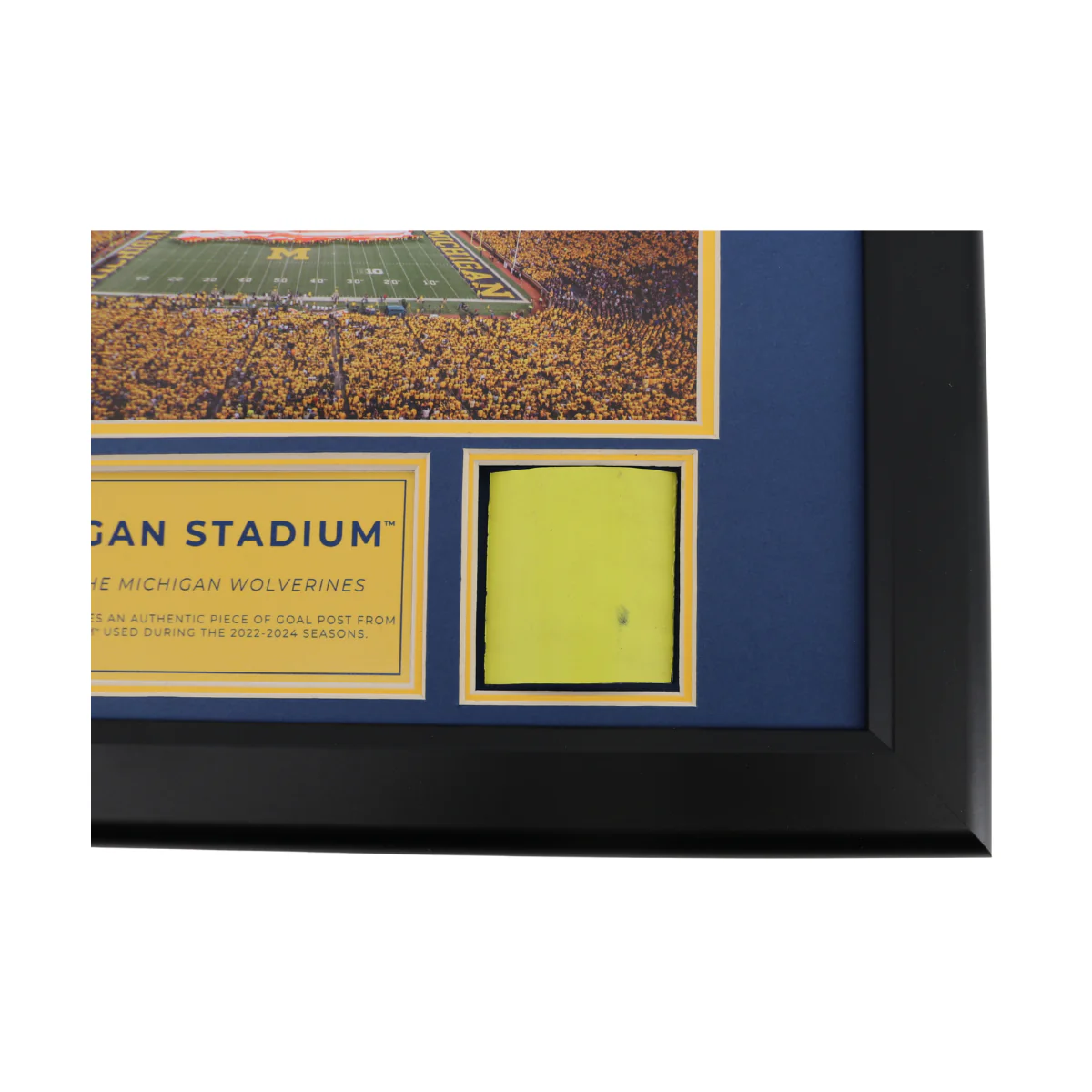 Michigan Wolverines Authentic 2 inch Big House 13x16 Goalpost Frame - Image 2