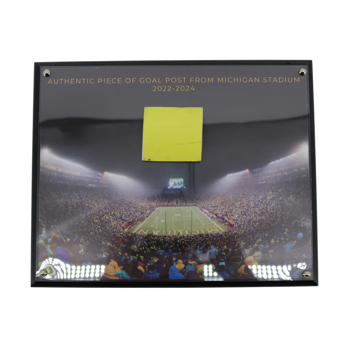 Michigan Wolverines Authentic 2 inch Big House Goalpost Plaque