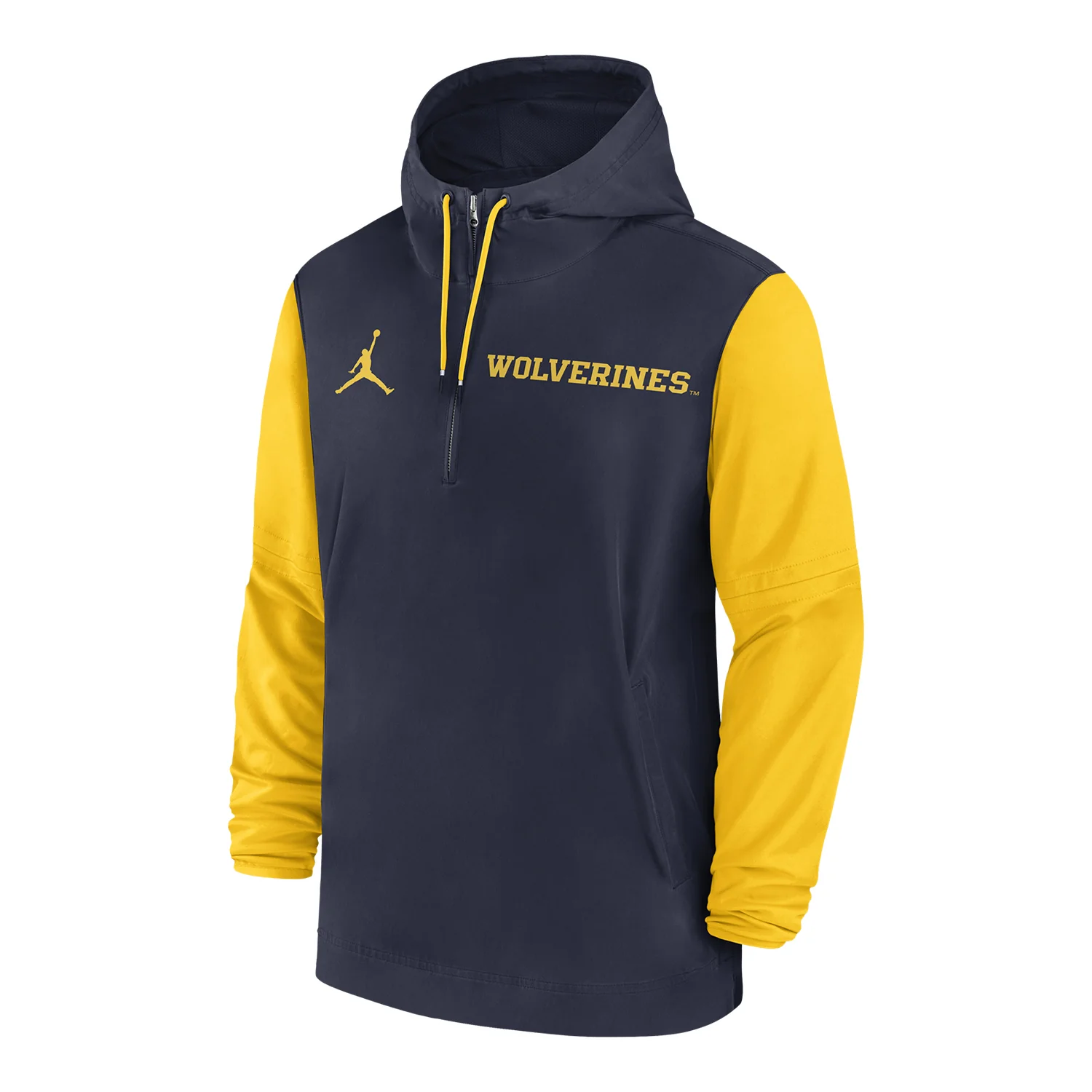 Michigan Wolverines Jordan Brand 2024 Sideline Pregame Player 1/2 Hoodie