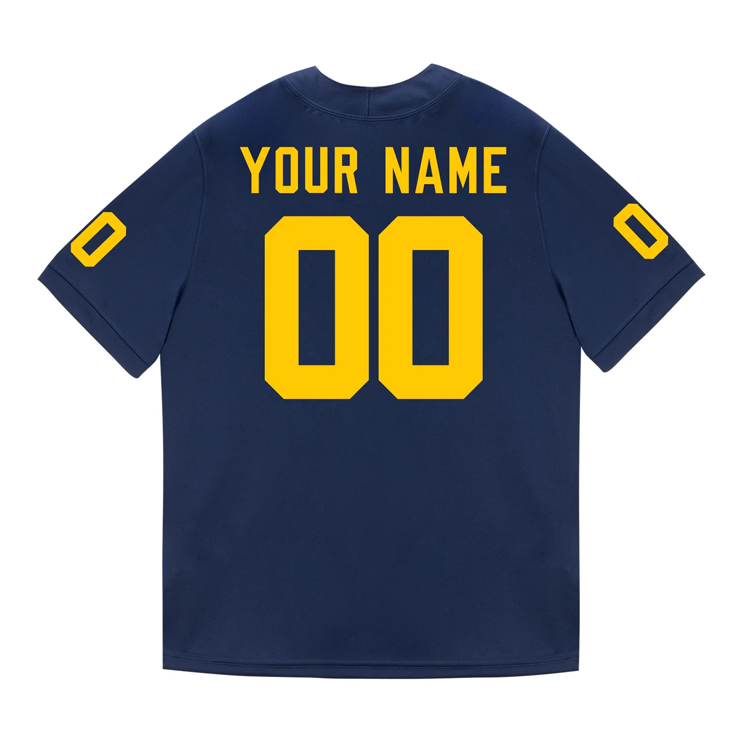 Michigan Wolverines Nike Personalized Blue Football Jersey