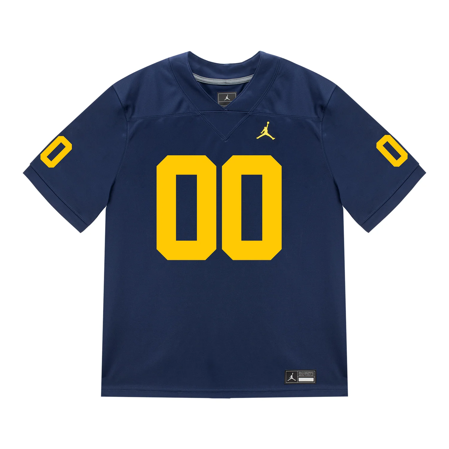 Michigan Wolverines Nike Personalized Blue Football Jersey - Image 4