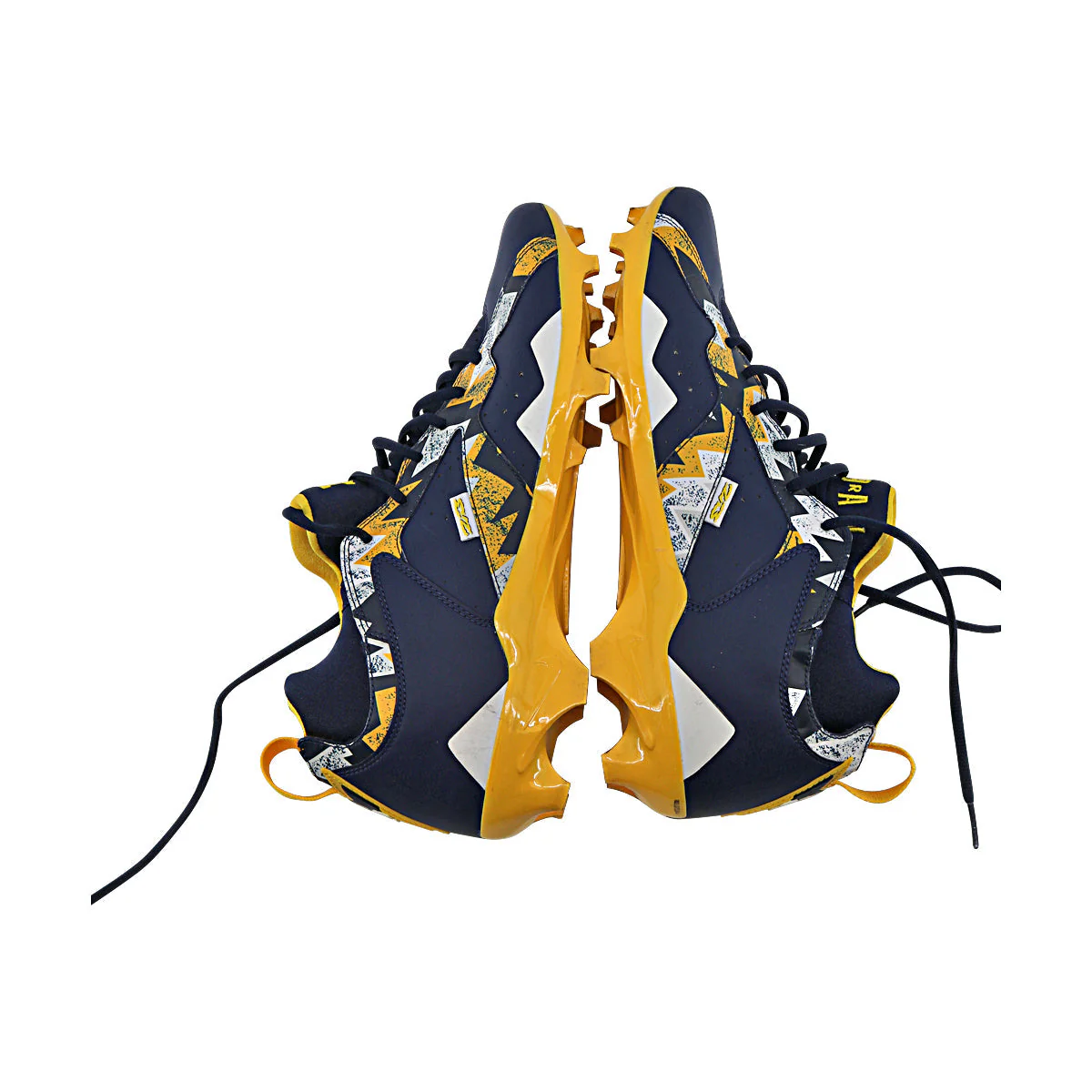 Michigan Wolverines Team Issued Jordan 7 Size 11.5 Player Exclusive Cleats - Image 3