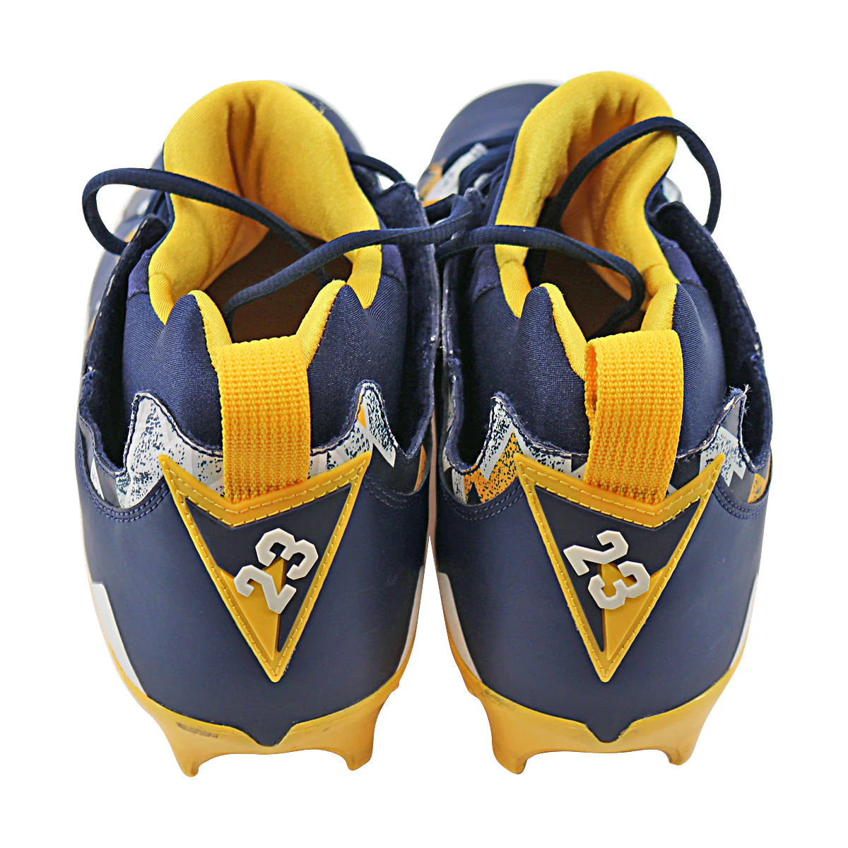 Michigan Wolverines Team Issued Jordan 7 Size 11.5 Player Exclusive Cleats - Image 5
