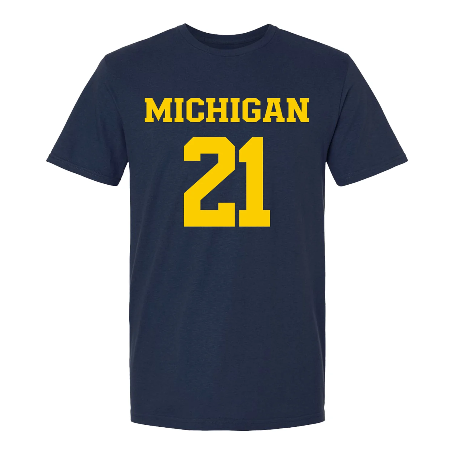 Michigan Wolverines Women's Lacrosse Student Athlete #21 Katharine Merrifield T-Shirt - Image 2