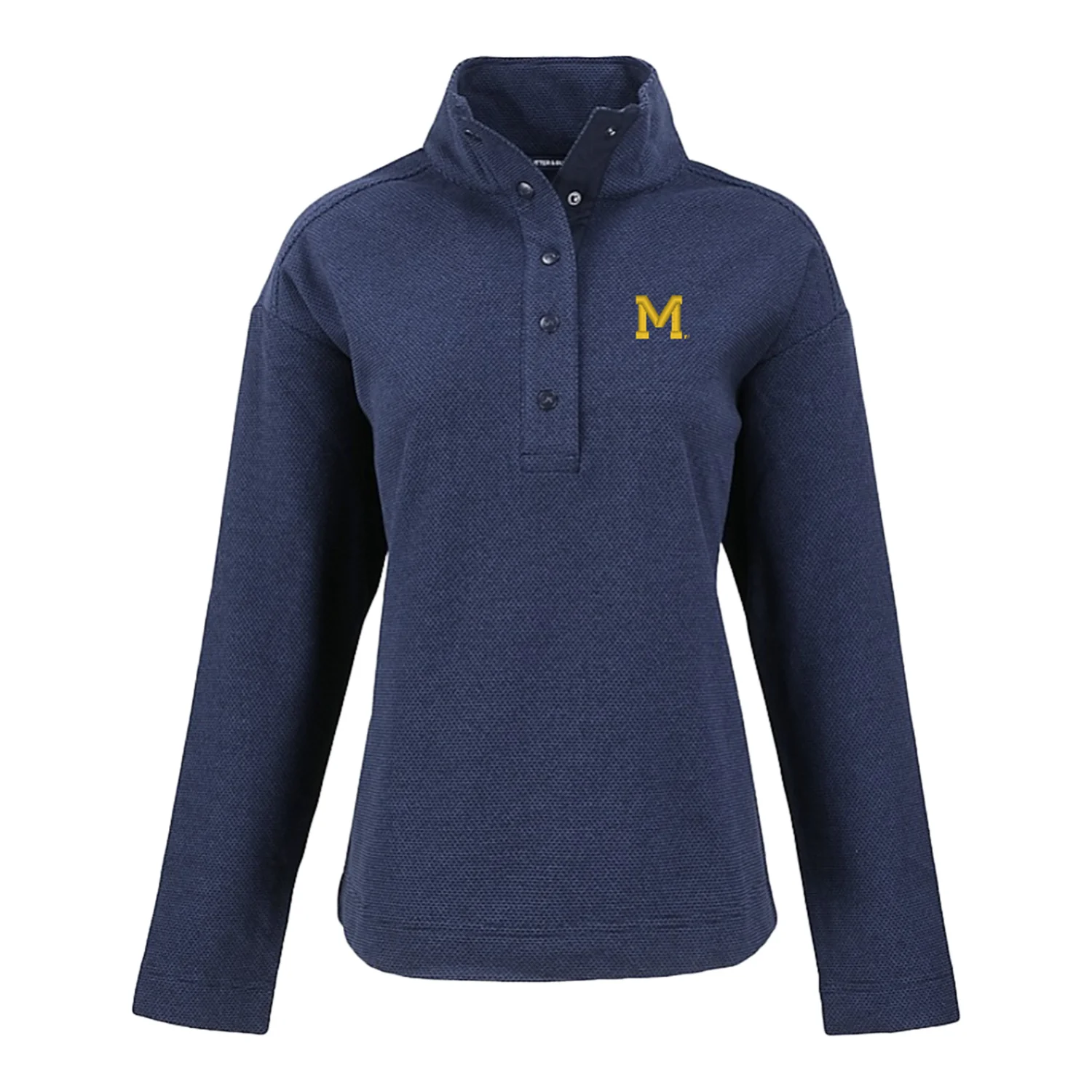 Michigan Wolverines Vault Textured Women's Snap Pullover