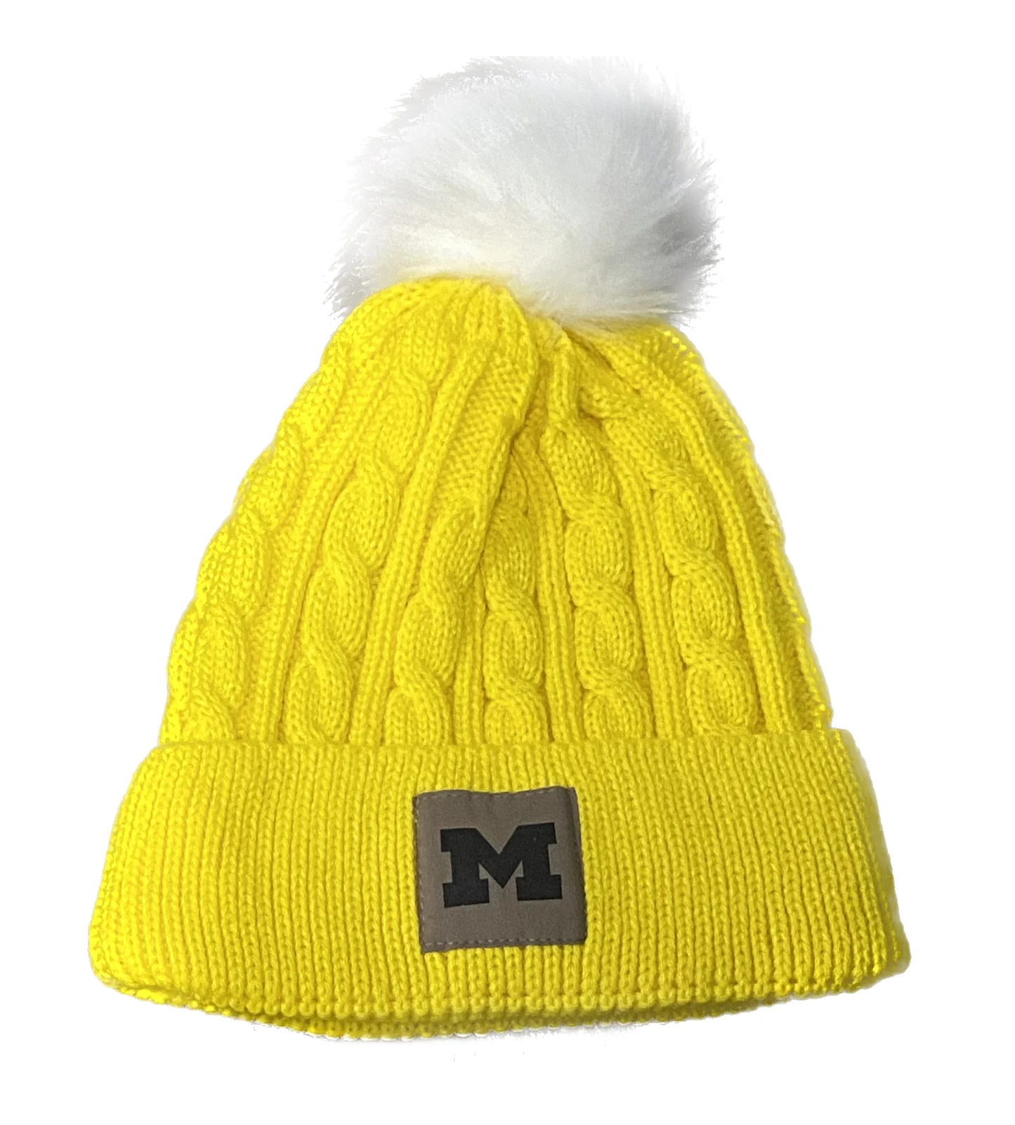 Michigan Wolverines 'Block M' Cuffed Knit Hat