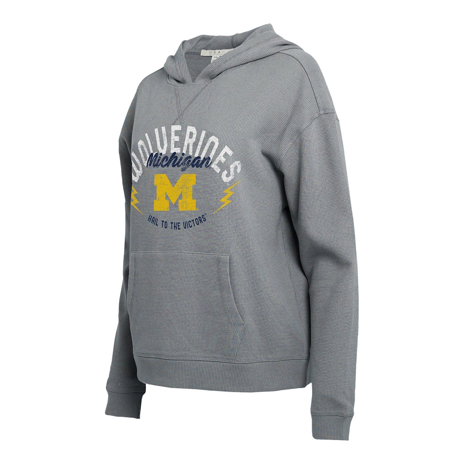 Michigan Wolverines WEAR Grey Waffle Lounge Set - Image 2