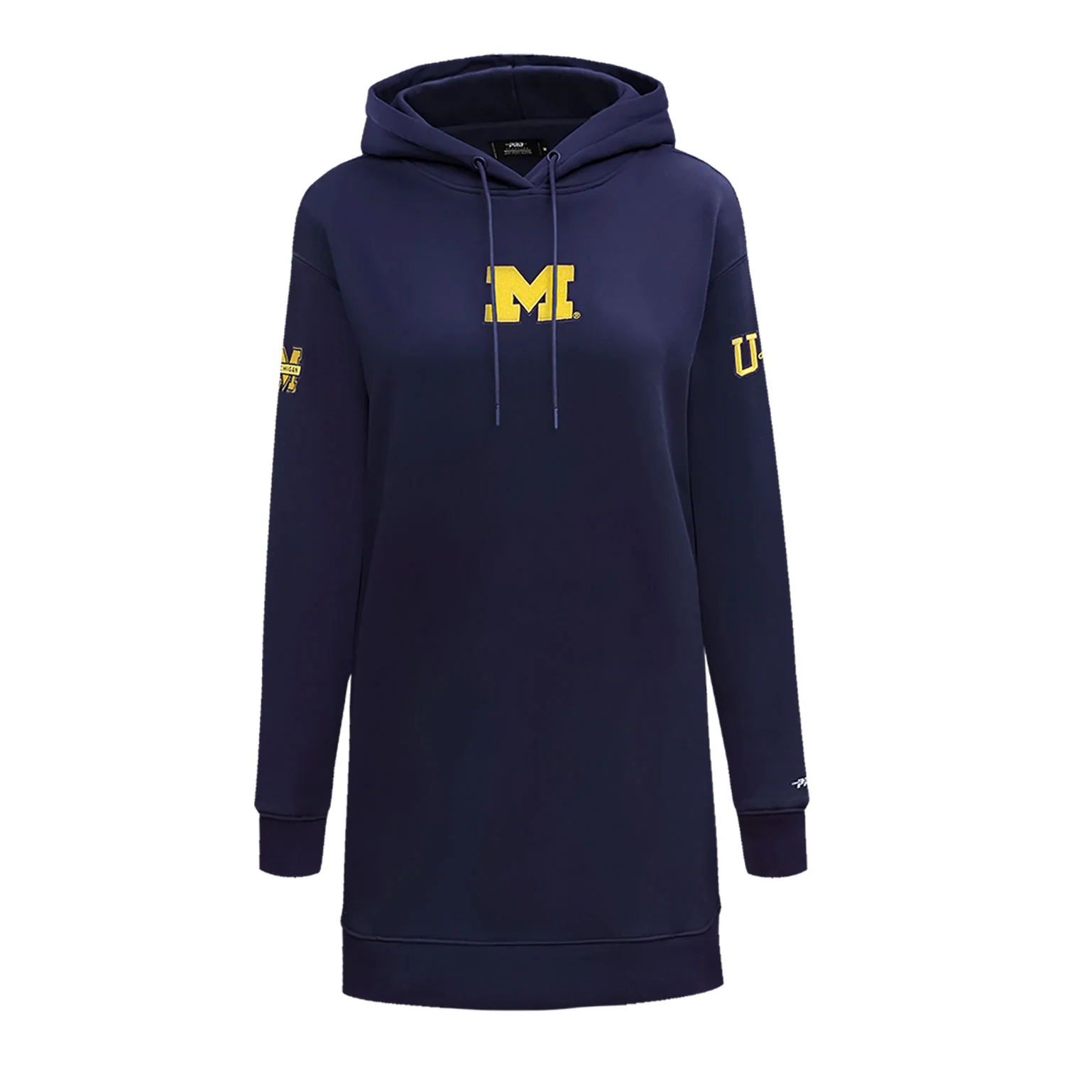 Michigan Wolverines Classic Women's Fleece Hoodie Dress