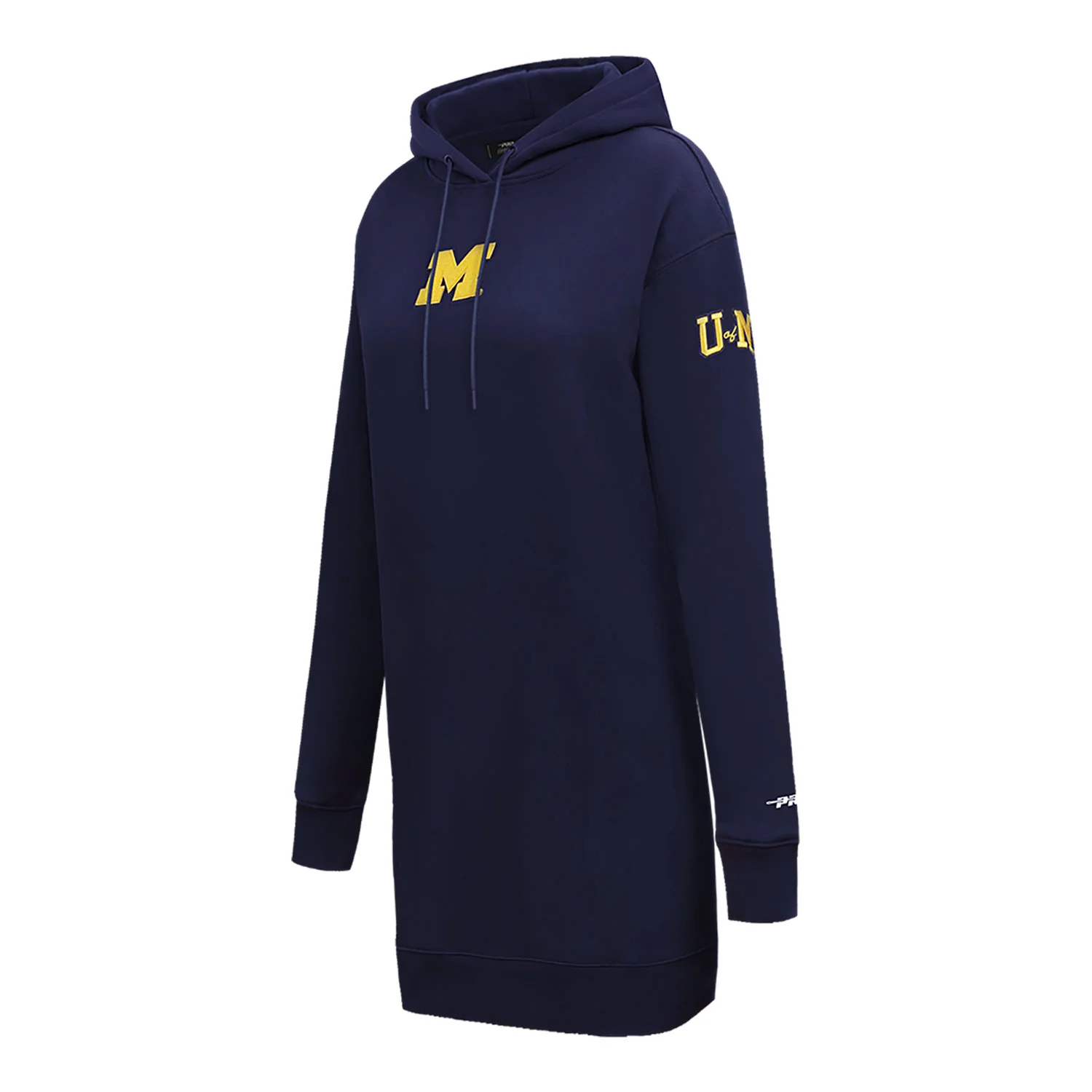 Michigan Wolverines Classic Women's Fleece Hoodie Dress - Image 2