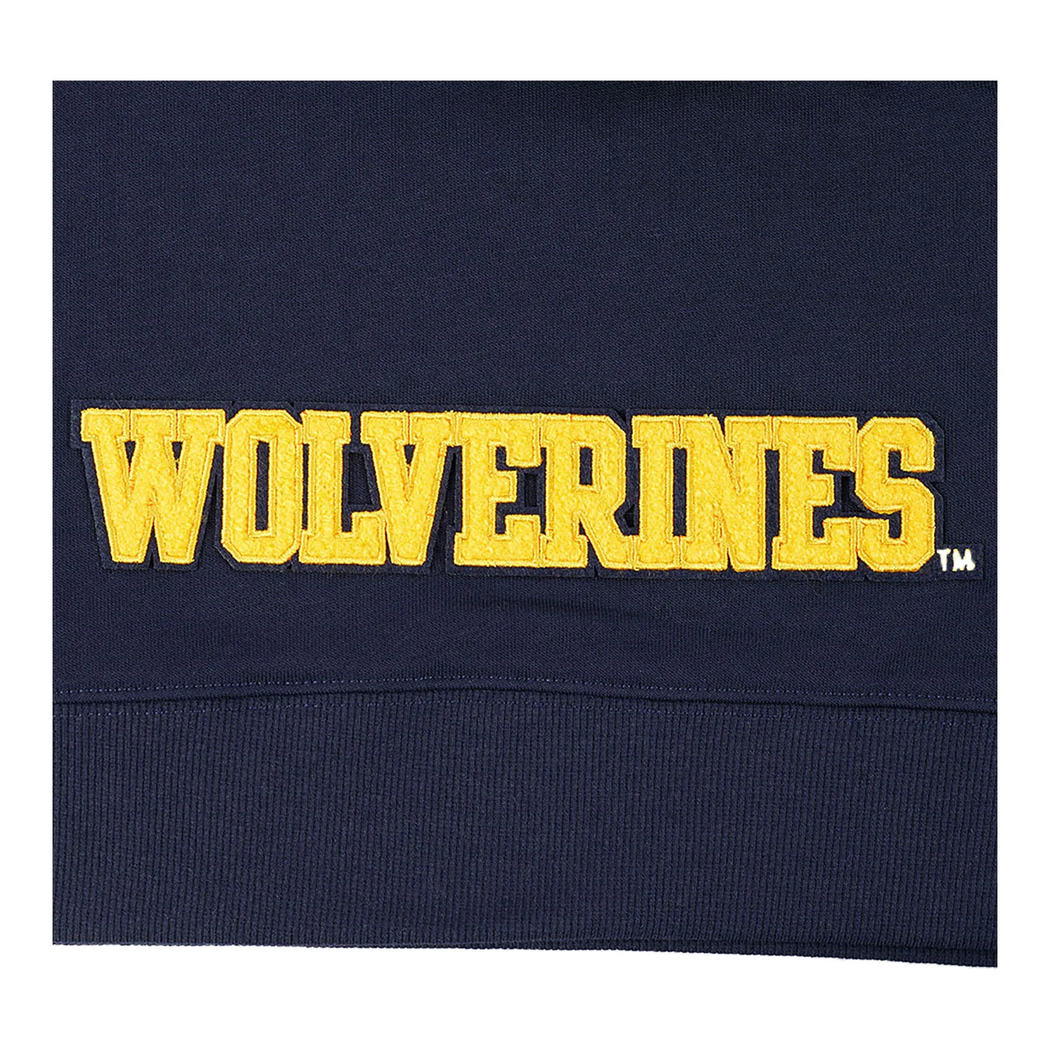 Michigan Wolverines Classic Women's Cropped Fleece Pullover Hoodie - Image 5