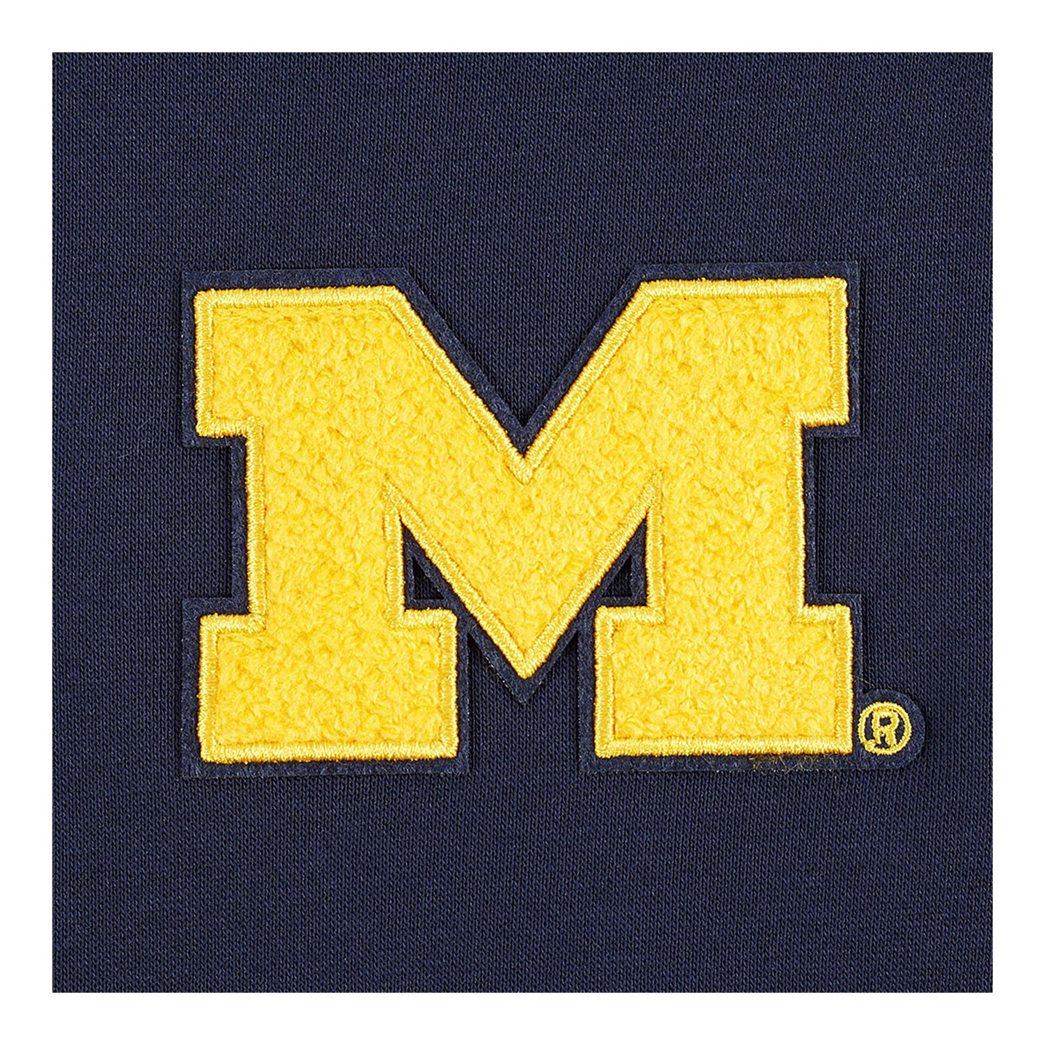 Michigan Wolverines Classic Women's Cropped Fleece Pullover Hoodie - Image 8