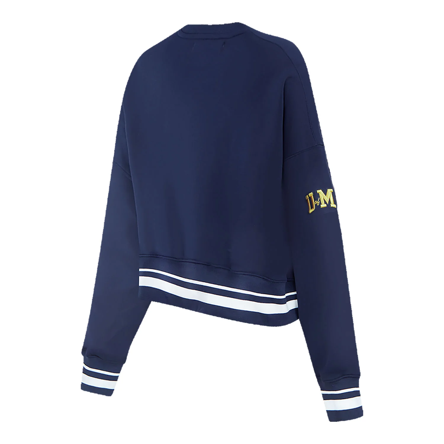 Michigan Wolverines Classic Women's Ribbed Fleece Crewneck Sweatshirt - Image 4