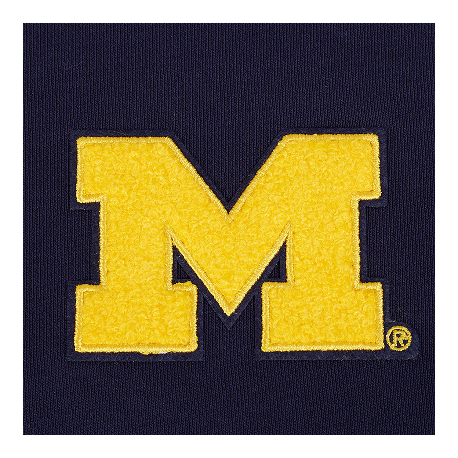 Michigan Wolverines Classic Women's Ribbed Fleece Cropped Pullover Hoodie - Image 6