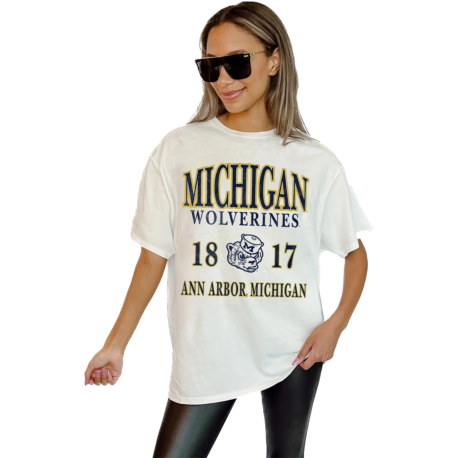 Women's Michigan Wolverines Game Day Couture T-Shirt