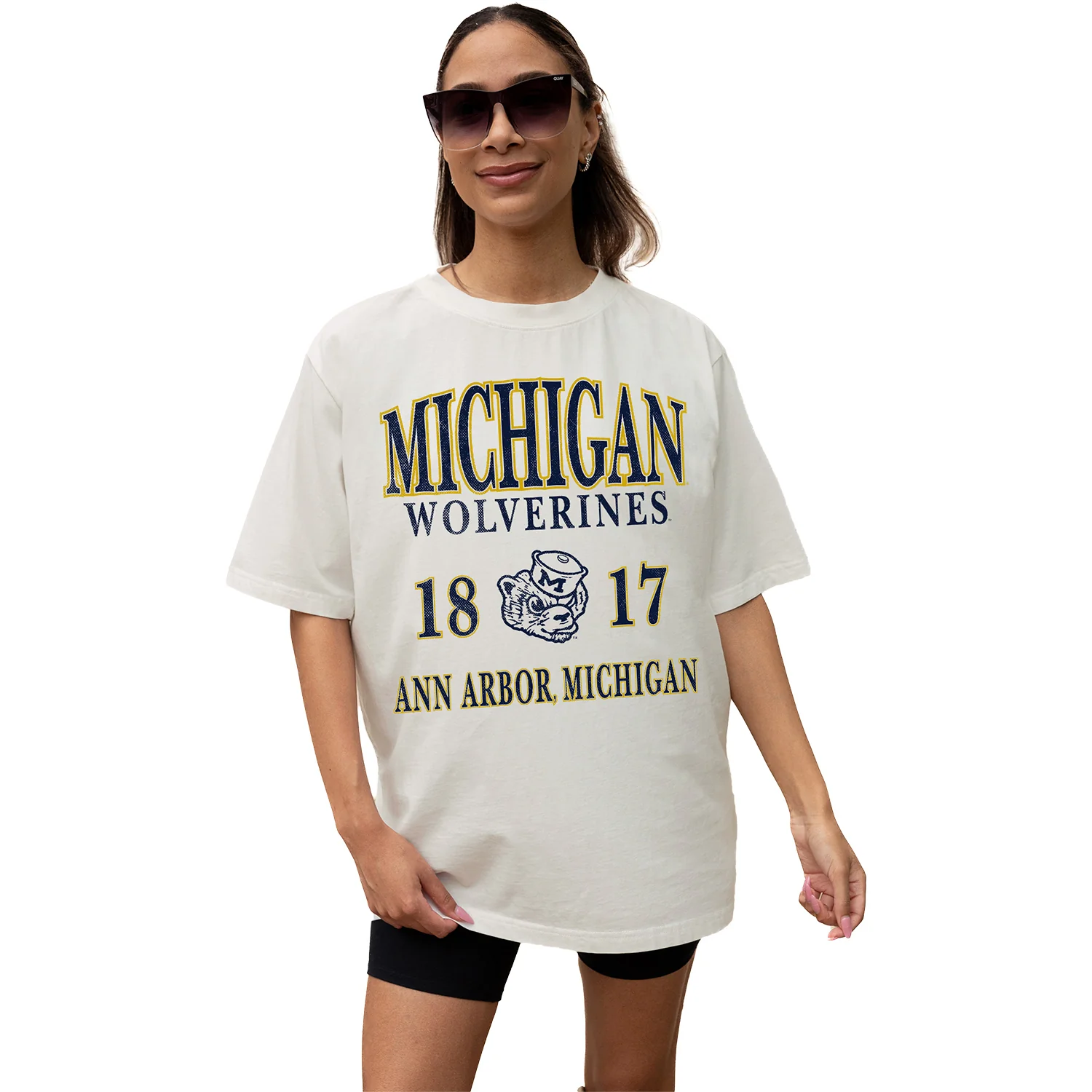 Women's Michigan Wolverines Game Day Couture T-Shirt - Image 3