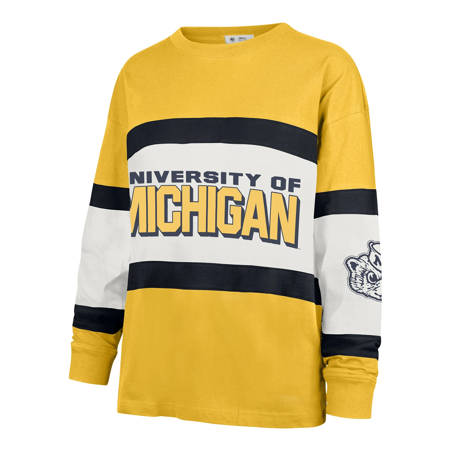 Women's Michigan Wolverines Breezyway Archive Long Sleeve T-Shirt
